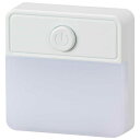 オーム電機 LEDスイッチ式ナイトライト NIT-ALA6PSQ-WN(3)