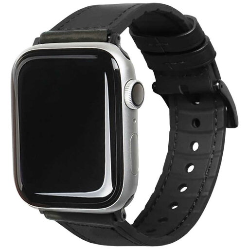 ROA Apple Watch 44mm/42mm用 GENUINE LEATHER STRAP AIR ブラック EGARDEN EGD20585AW ROA Apple Watch 44mm/42mm用 GENUINE LEATHER STRAP AIR ブラック EGARDEN EGD20585AW