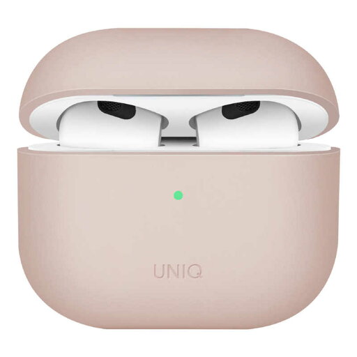 KENZAN LINO AirPods (第3世代) ハイブリッド リキッドシリコン ケース ピンク UNIQ-AP21-LINOPNK KENZAN LINO AirPods (第3世代) ハイブリッド リキッドシリコン ケース ピンク UNIQ-AP21-LINOPNK