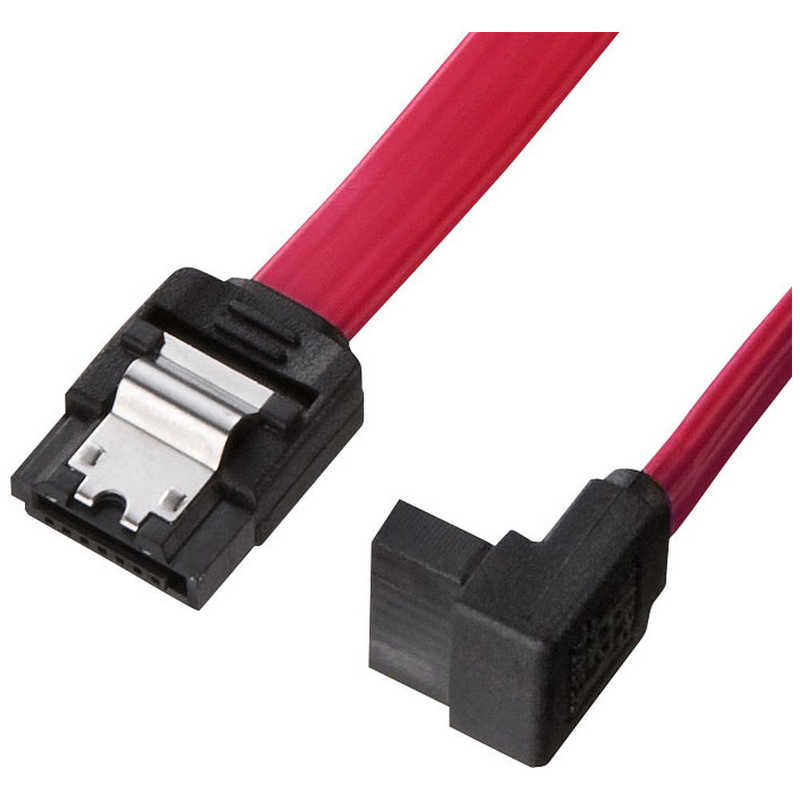 サンワサプライ　上L型シリアルATA3ケーブル(ストレート側ラッチ付き・1m)　TK-SATA3-1UL