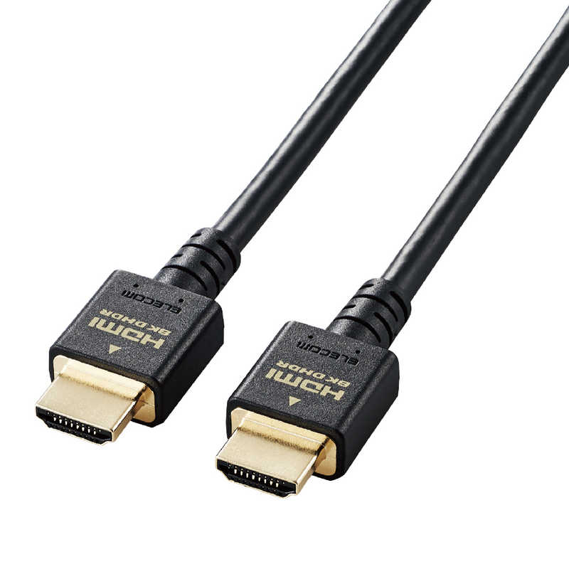 エレコム　ELECOM　HDMIケーブル Ultra High Speed HDMI ブラック [1m /HDMI⇔HDMI /スタンダードタイプ /8K・4K対応]　CAC-HD21E10BKのサムネイル