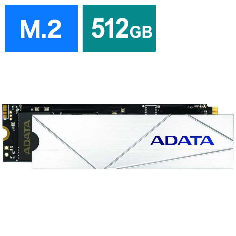 ADATA@PS5 mF eʊg q|gVNt NVMe Gen4.0~4 M.2 2280 [512GB /M.2]oNi@APSFG-512GCS