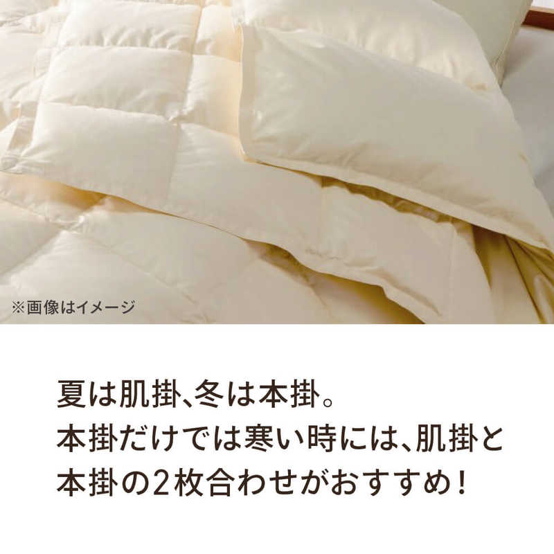 生毛工房 2枚合わせ(本掛け+肌掛け)羽毛布団「生毛ふとん」 PR310-HB2 [キングロング(230×230cm) /通年 /ポーランド産ホワイトグースダウン95% /日本製] [3]