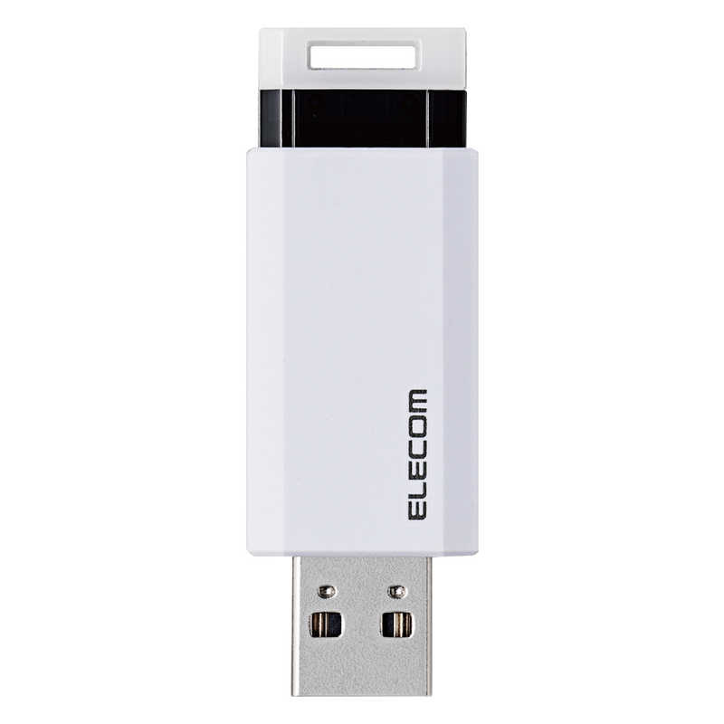 エレコム　ELECOM　USBメモリー USB3.1(Gen1)対応 ノック式 オートリターン機能付 128GB ホワイト　MF-PKU3128GWH 1