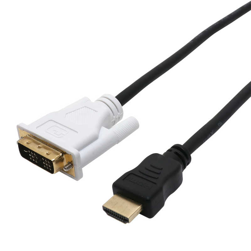 ナカバヤシ 映像変換ケーブル｢HDMI オス ⇔ DVI-D オス｣ブラック 1.5m HDMI⇔DVI /1.5m VDH15BK