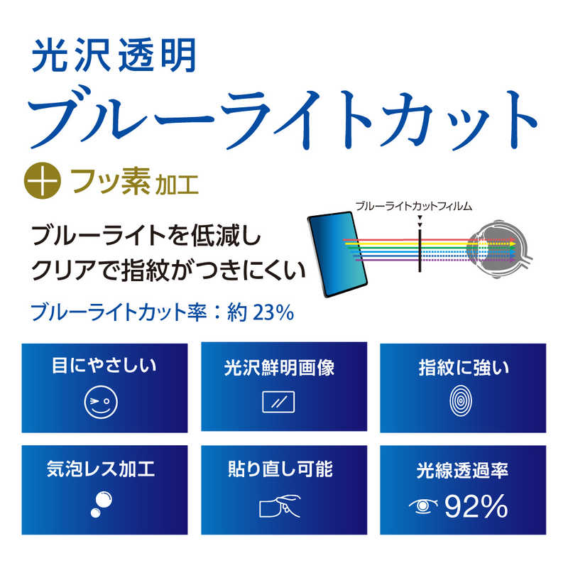 コジマ楽天市場店のナカバヤシ　Surface Go2 /Surface Go用 ブルーライトカットフィルム 光沢透明　TBFSFG20FLKBCG｜アングル2