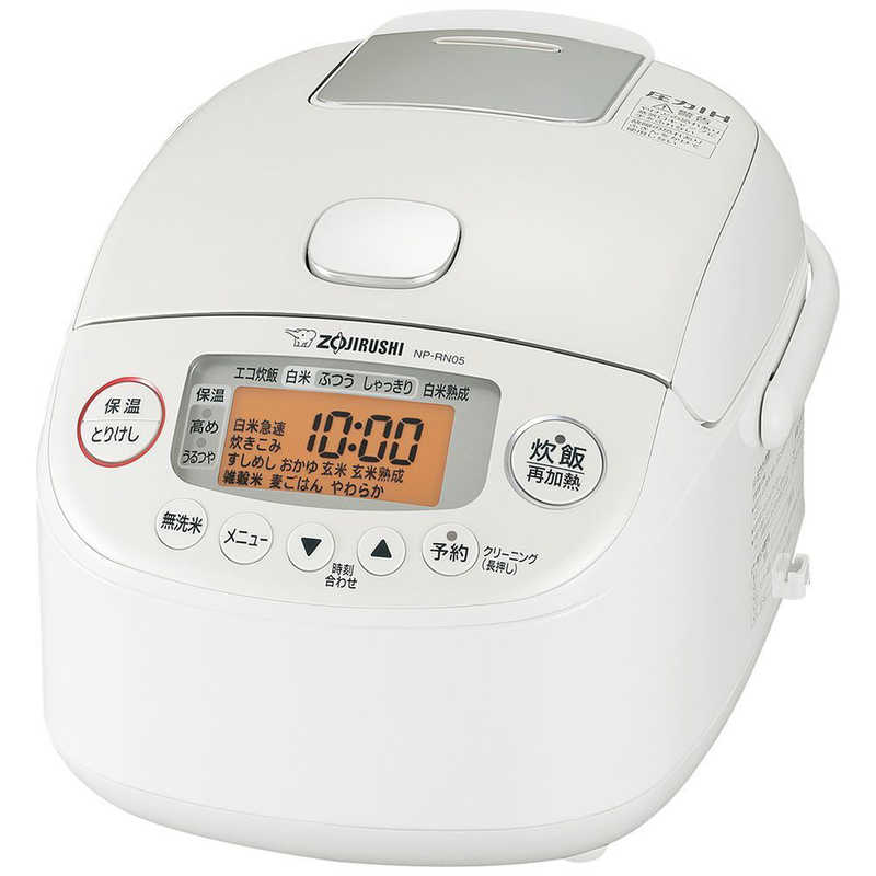 象印マホービン　ZOJIRUSHI　炊飯器 3合 極め炊き 圧力IH ホワイト　NP-RN05-WA