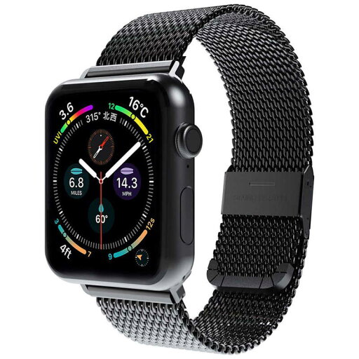 ROA CLIP MESH BAND for Apple Watch 41 / 40 / 38mm ブラック miak (ミアック) SMAMAW3840BK ROA CLIP MESH BAND for Apple Watch 41 / 40 / 38mm ブラック miak (ミアック) SMAMAW3840BK
