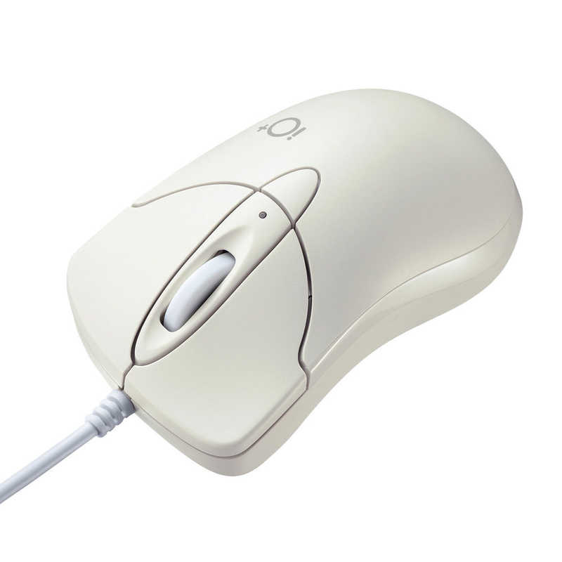 サンワサプライ　静音有線ブルーLEDマウス "イオプラス"(アイボリー) 　MA-IPYBS301IVのサムネイル