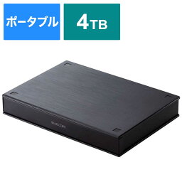 エレコム　ELECOM　外付けHDD USB-A接続 テレビ録画向け ブラック [4TB /ポータブル型]　ELP-PTV040UBK