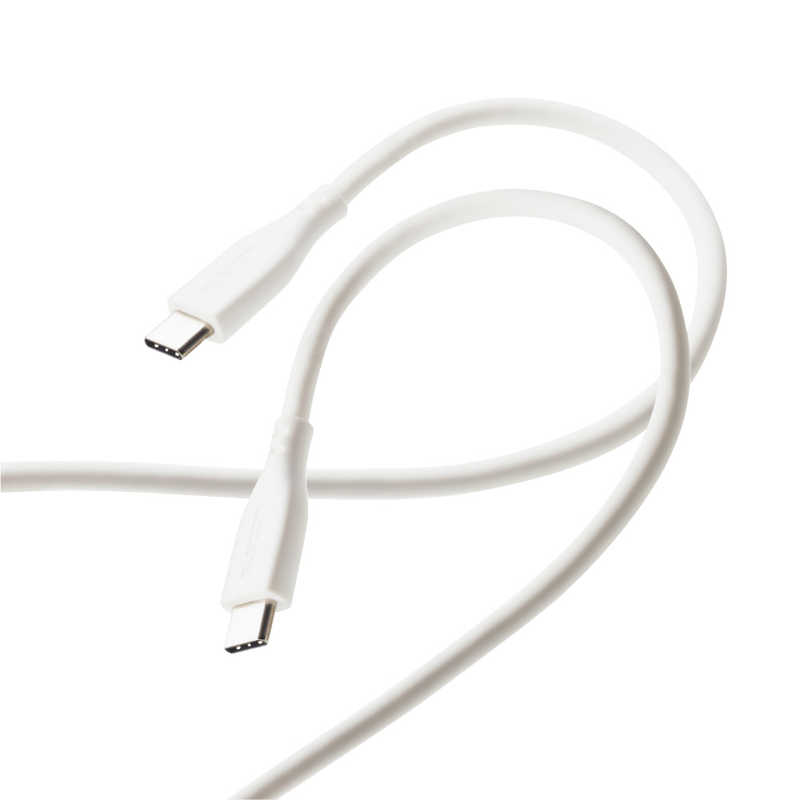 エレコム ELECOM USB Type-C to USB Type-Cケーブル なめらか 2.0m ホワイト MPA-CCSS20WH