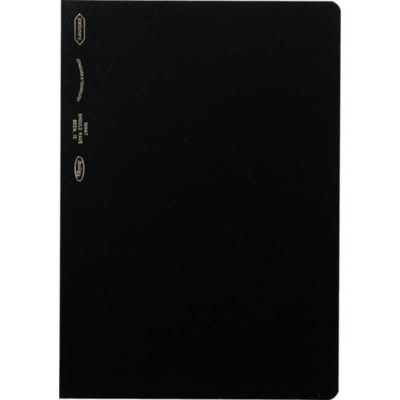 ニトムズ　STALOGY 1/2イヤーノートA5ブラック　S4108_