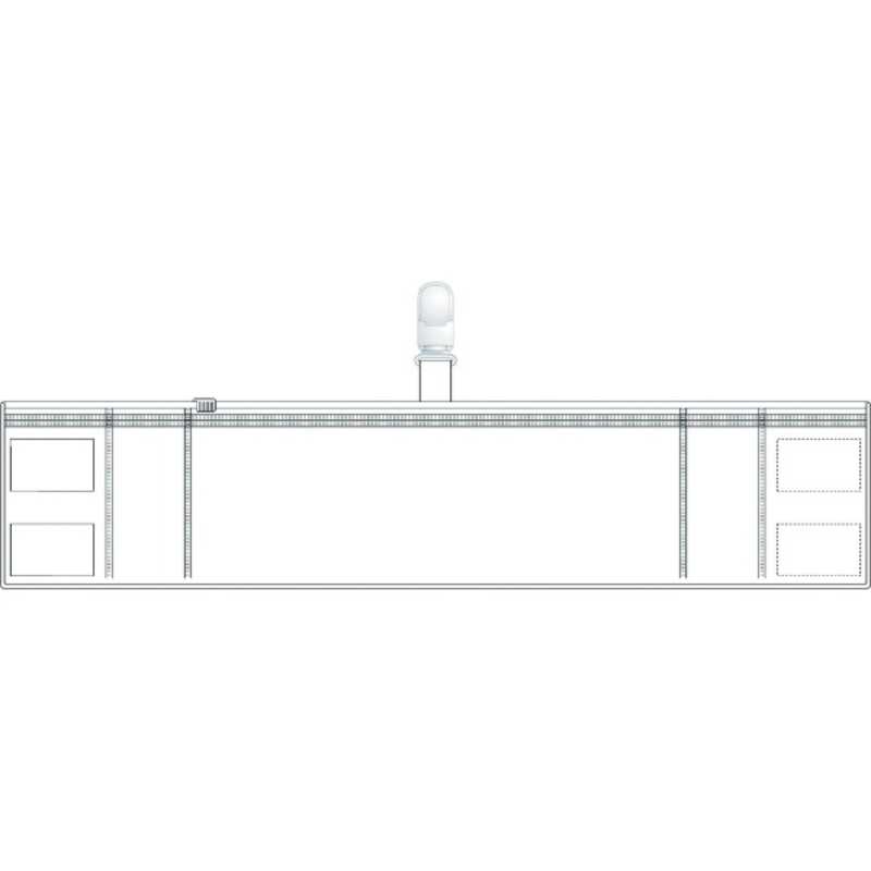 トラスコ中山　TRUSCO ファスナー付腕章(クリップタイプ)白　T84855_(4)