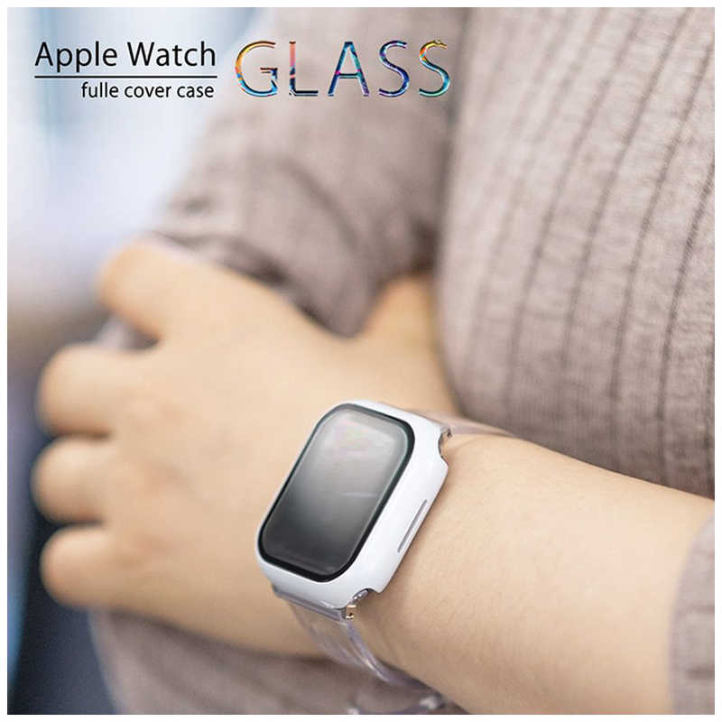 コジマ楽天市場店のクールモバイルカンパニー　APPLE WATCH 7 41MM フルカバーケース ホワイト ホワイト　AWPC41WH｜アングル2