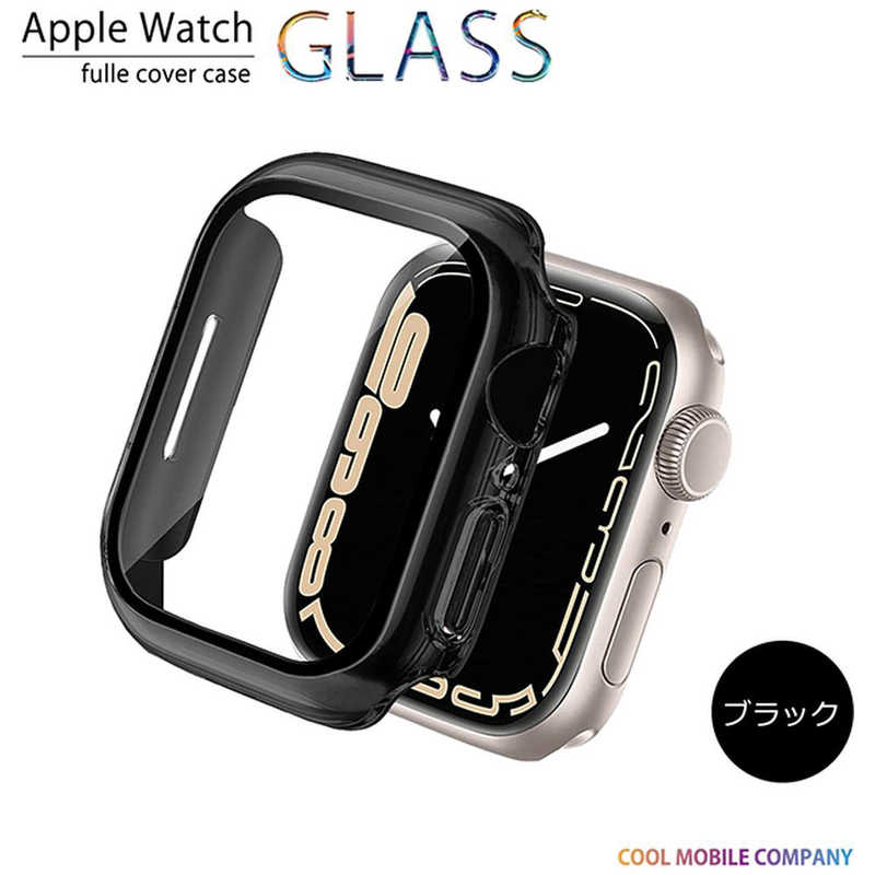クールモバイルカンパニー APPLE WATCH 7 45MM フルカバーケース ブラック ブラック AWPC45BK