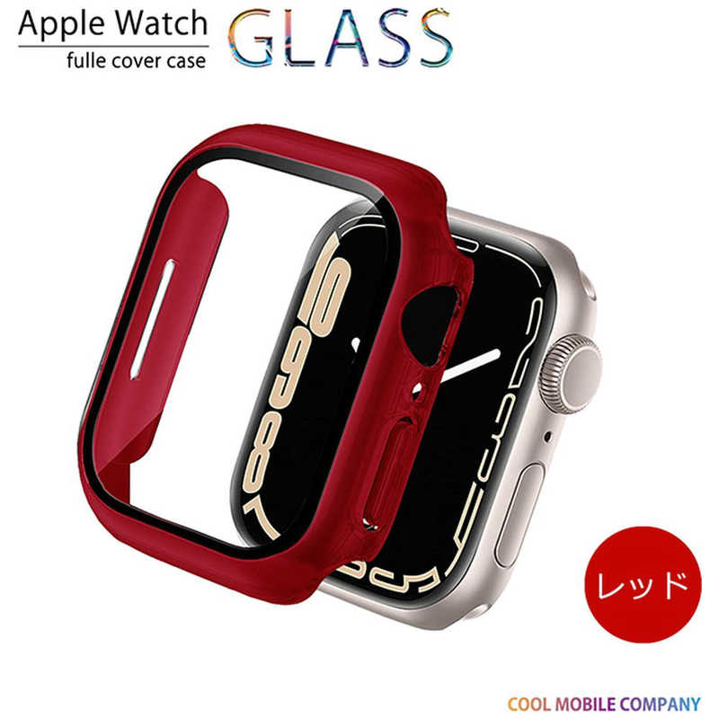 クールモバイルカンパニー　APPLE WATCH 7 45MM フルカバーケース レッド レッド　AWPC45RD