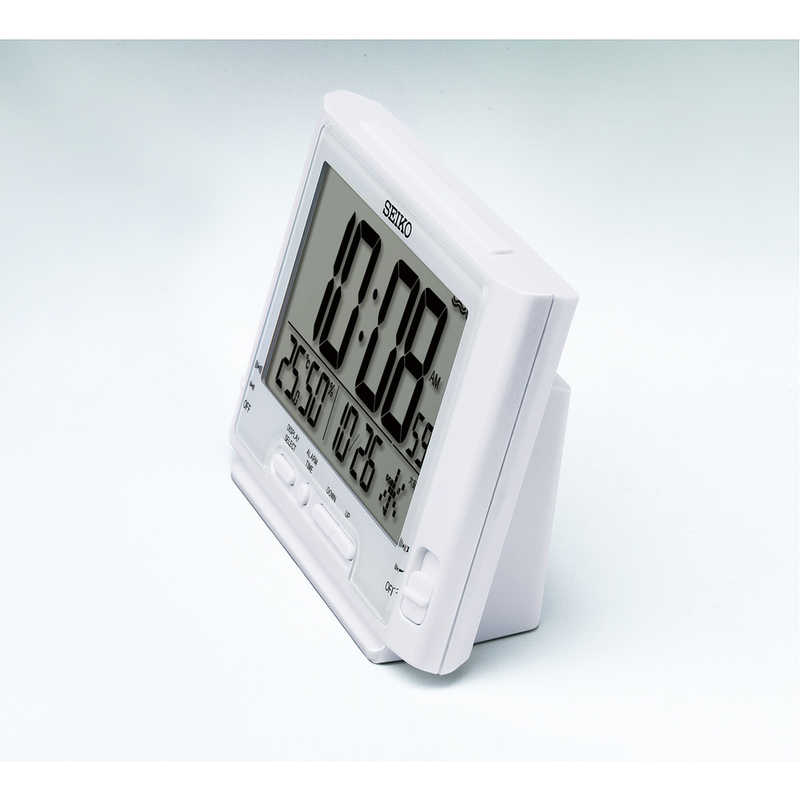 セイコー 目覚まし時計 デジタル 電波自動受信機能有 ホワイトパール SQ320W [2]