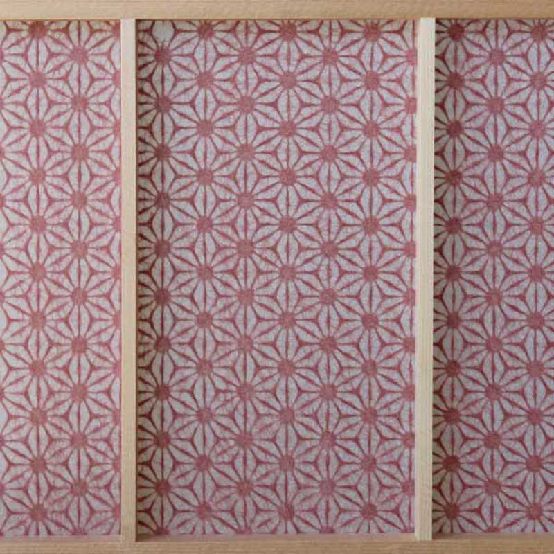 大直　障子紙工房 麻の葉 梅紫 　KA-05