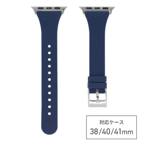 バンビ apple watch対応シリコンバンド ネイビー RWG029D バンビ apple watch対応シリコンバンド ネイビー RWG029D