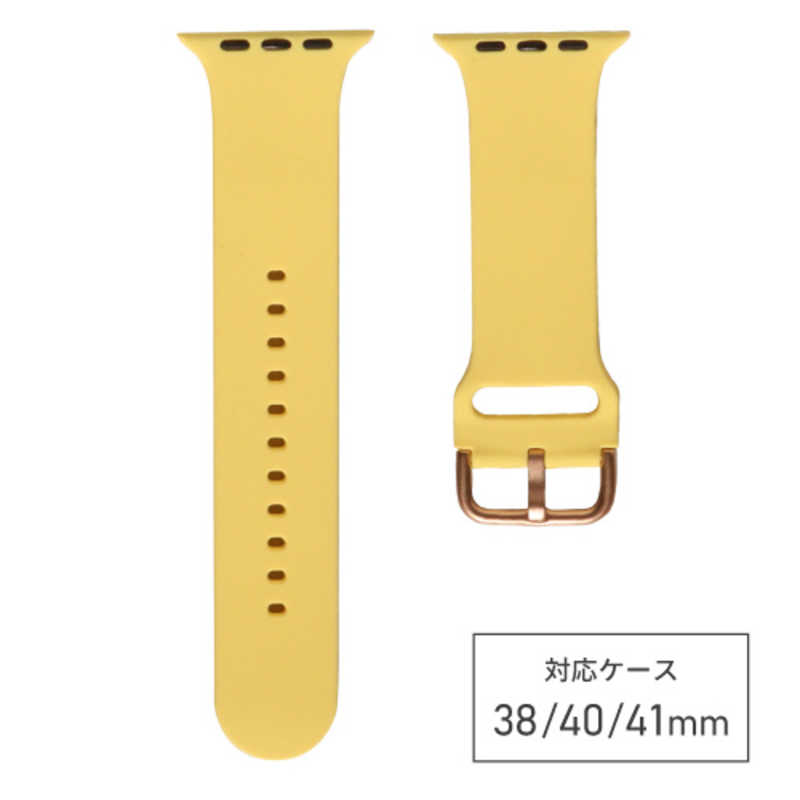 バンビ apple watch対応シリコンバンド イエロー RWG027Y