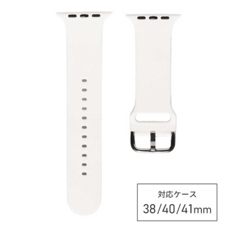 バンビ　apple watch対応シリコンバンド ホワイト　RWG027W