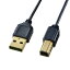 掠ץ饤USB-A  USB-B֥ [2.5m /USB2.0] ˺ ֥åKU20-SL25BKK