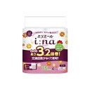 大王製紙 elleair(エリエール)i:na(イーナ)トイレットティシュー 3.2倍巻 プリントダブル 4ロール