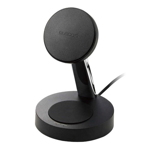 エレコム ELECOM ワイヤレス充電器/マグネット内蔵/7.5W+5W/スタンドタイプ/1.5m/ブラック W-MS03BK エレコム ELECOM ワイヤレス充電器/マグネット内蔵/7.5W+5W/スタンドタイプ/1.5m/ブラック W-MS03BK