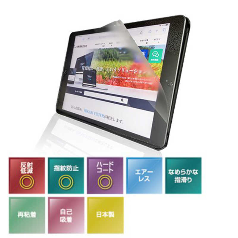 光興業 iPad 10.2インチ用 抗菌・抗ウイルスフィルム LUM102IPAD
