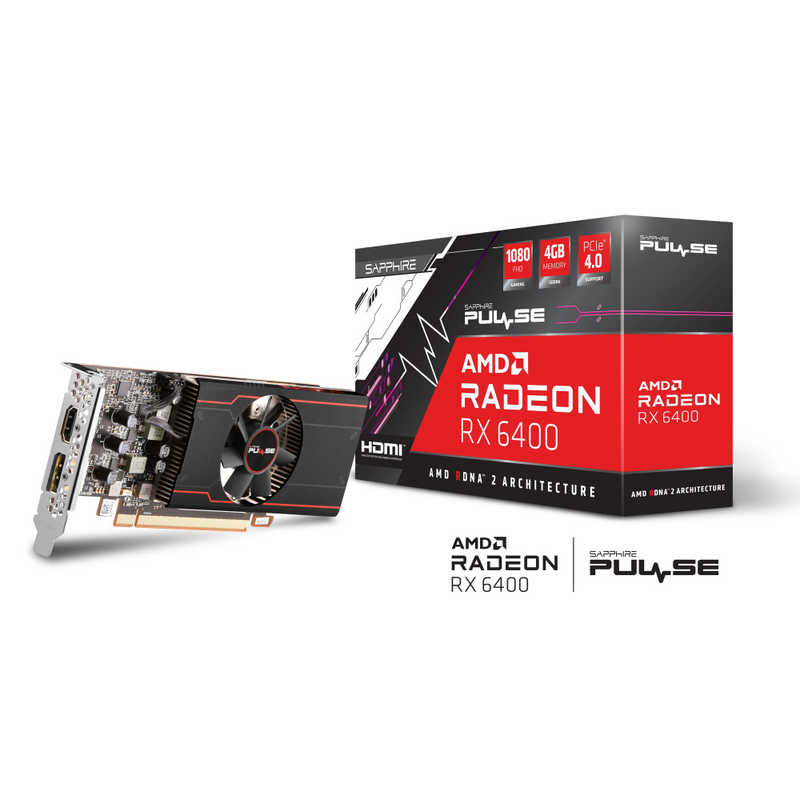 SAPPHIRE SAPPHIRE PULSE Radeon RX 6400 GAMING 4GB GDDR6 ｢バルク品｣ SAPPULSERX64004GB