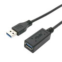 ナカバヤシ ミヨシ USB3.0延長ケーブル マグネット付 2m ブラック USB-EXM302/BK