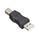 SSAサービス USB変換コネクタ USB A(オス)/USB B(オス) ブラック SUAM-UBM