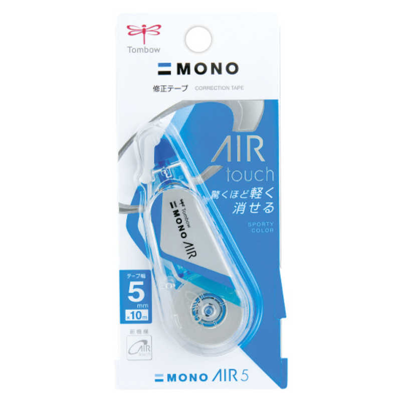 トンボ鉛筆　修正テープモノエアー5C42クリアブルー　CT-CA5C42