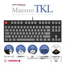 アーキス Maestro TKL(CHERRY MX 茶軸・Windows11 macOS対応) メカニカル テンキーレス 英語配列 87キー [有線 USB] ASKBM87TGB