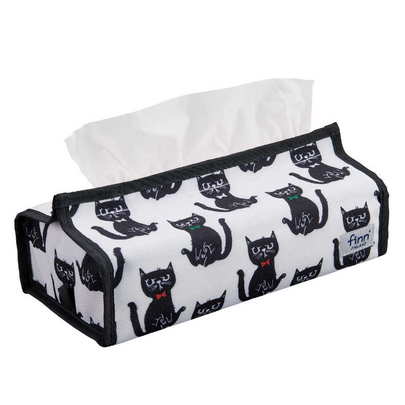 セキセイ　ティッシュカバー くろねこ フィンダッシュ　FINN7805