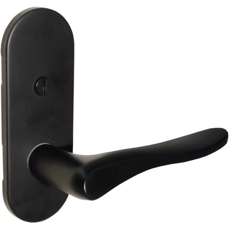 丸喜金属　MKGMレバーハンドルLIMITEDTXS1K12小判座間仕切錠B/S51マットブラック 　D9001K12U