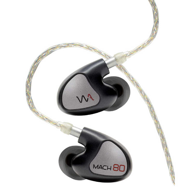 WESTONE　イヤホン カナル型 MACH80 ユニバーサルIEM[8BA] ガンメタルブラック [φ3.5mm ミニプラグ]　WA-M80