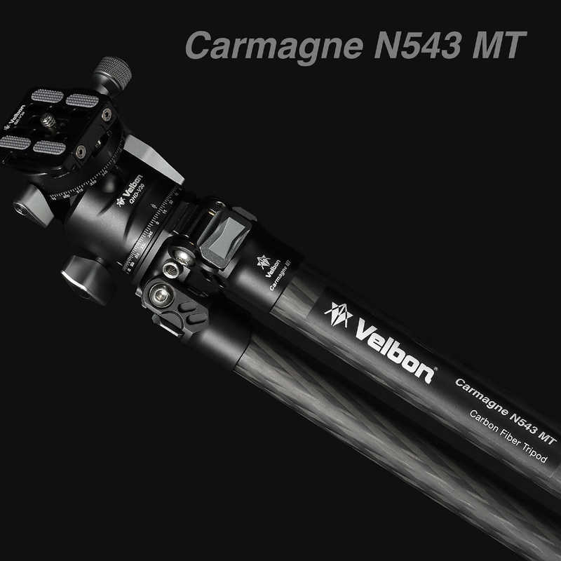 ベルボン 中型カーボン三脚 4段 Carmagne カルマーニュ N543 MT ベルボン Velbon [自由雲台] CM-N543MT