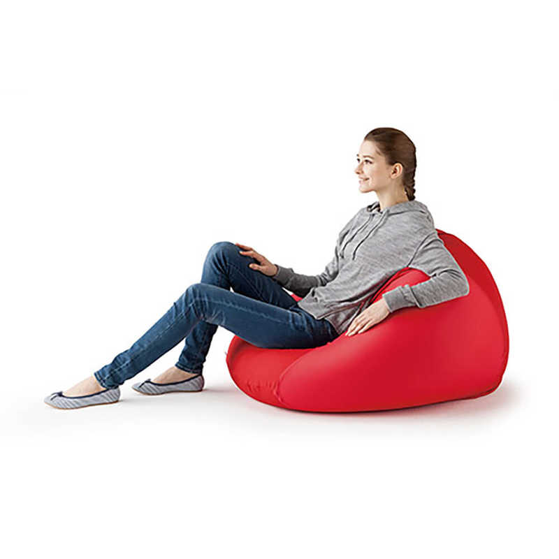 MOGU　ビーズソファ 三角フィットソファ ネイビー