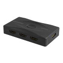 グリーンハウス 4K対応3ポート HDMI2.0セレクタ HDCP2.2 ブラック GH-HSWK3-BK