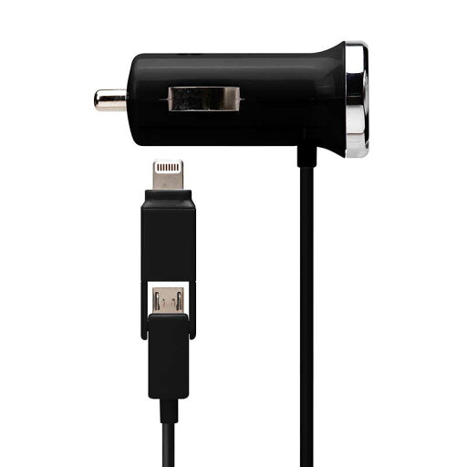 PGA 車載用充電器 Lightning/micro USB 1m ブラック PG-TUD21A01BK PGA 車載用充電器 Lightning/micro USB 1m ブラック PG-TUD21A01BK