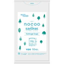 日本サニパック nocoo(ノクー) 70L ゴミ袋 半透明 (10枚)
