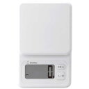 ドリテック 大画面デジタルスケール「ブロート」 (ホワイト)最大表示1.0kg/表示単位1g dretec KS-625WT