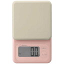 ドリテック 大画面デジタルスケール「ブロート」 最大表示1.0kg/表示単位0.1g dretec ピンク KS-626PK