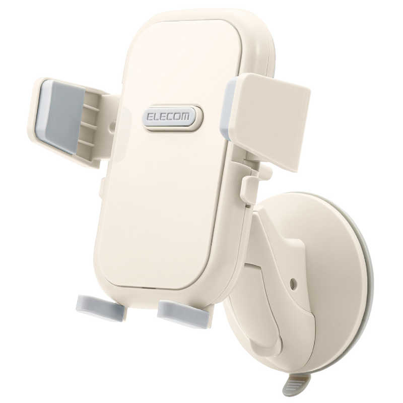 エレコム ELECOM スマホスタンド アイボリー (吸盤式/壁付キッチン向け) HA-STSC01IV