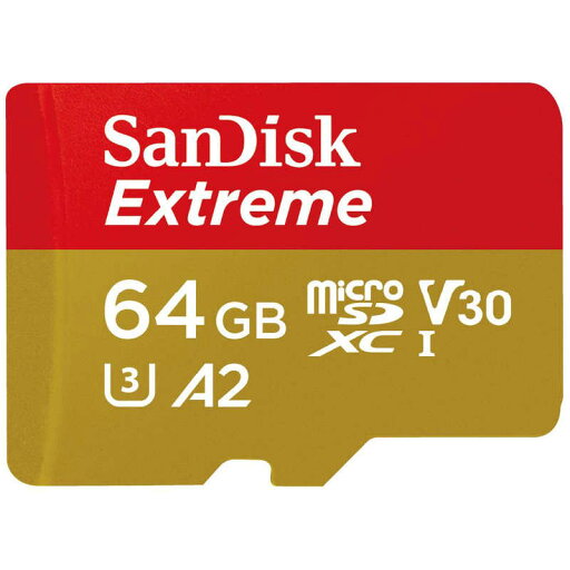 サンディスク microSDXCカード Extreme (Class10/64GB) SDSQXAH-064G-JN3MD サンディスク microSDXCカード Extreme (Class10/64GB) SDSQXAH-064G-JN3MD