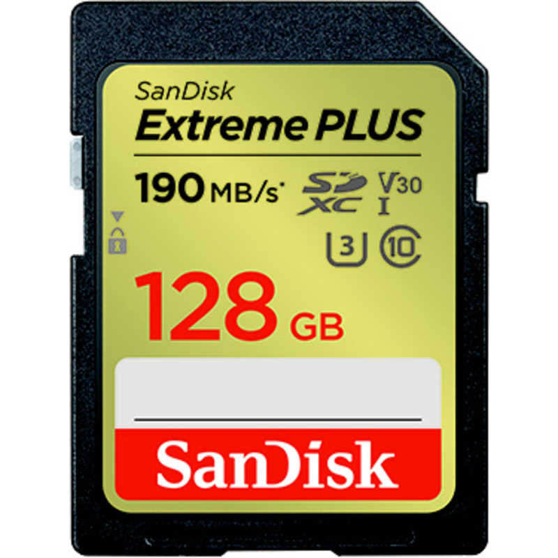 サンディスク SDXCカード Extreme PLUS (Class10/128GB) SDSDXWA-128G-JNJIP