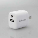 エレコム　ELECOM　AC充電器／USB充電器／USB Power Delivery準拠／30W／USB-C1ポート／USB-A1ポート／スイングプラグ／ホワイト 　MPA..