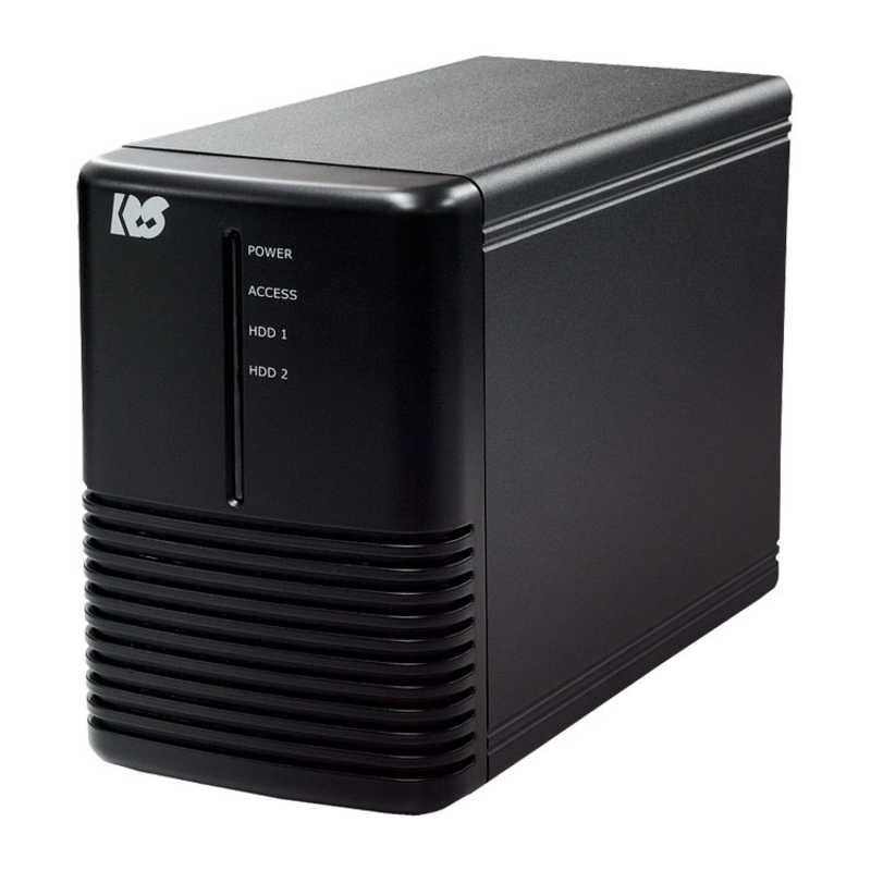 ラトックシステム　USB3.0 RAIDケース （HDD2台用・ブラック） ［3.5インチ対応 ／S ...