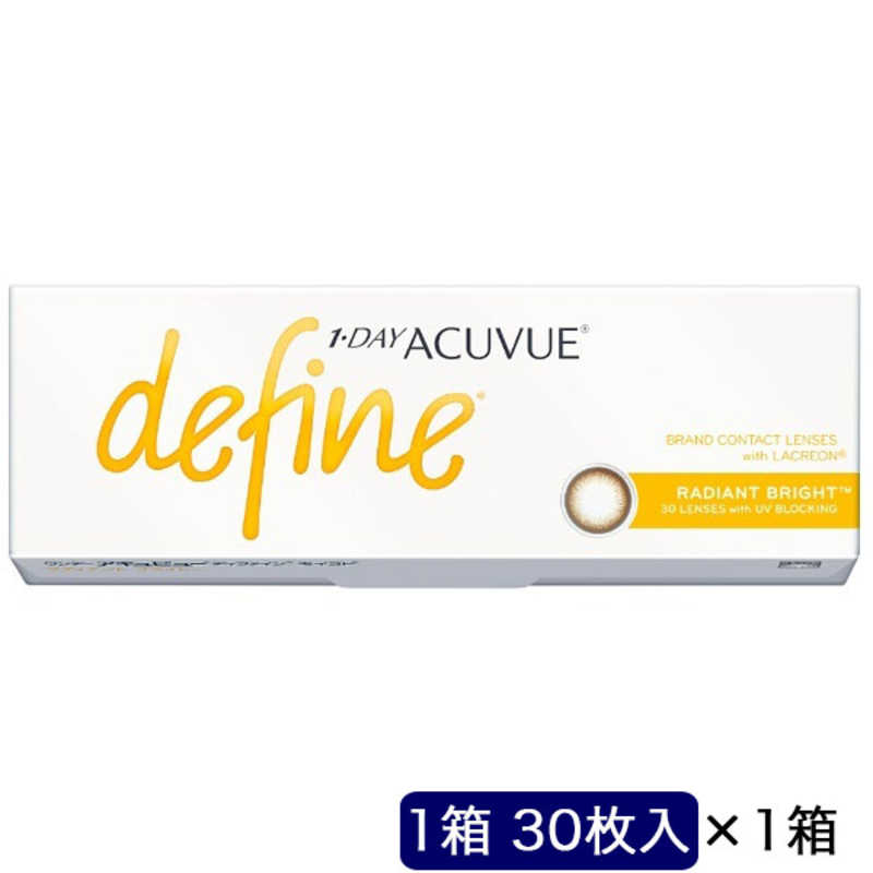 ジョンソン&ジョンソン (度あり/-6.00) ワンデーアキュビューディファインモイスト ラディアントブライト (BC8.5) コンタクトレンズ